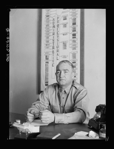 Melbourne, Australia. United States Army hospital. Portrait of Colonel William C. McCally, Cleveland, Ohio, Commanding Officer