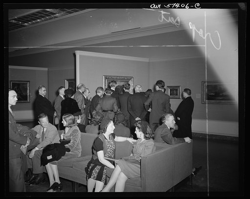 French journalists visit the National Gallery of Art, Washington, D.C.
