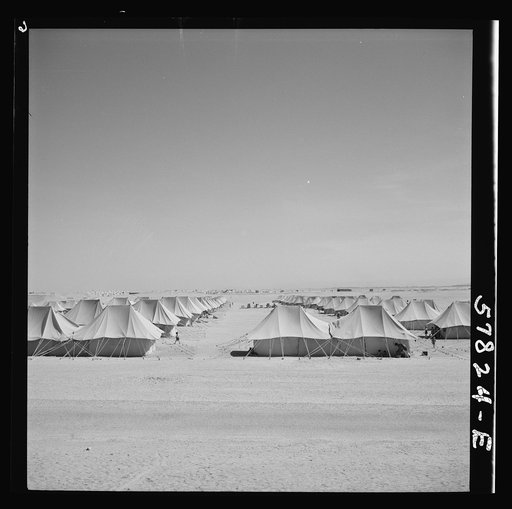 El Shatt, the United Nations Relief and Rehabilitation Administration's refugee camp for Yugoslavs