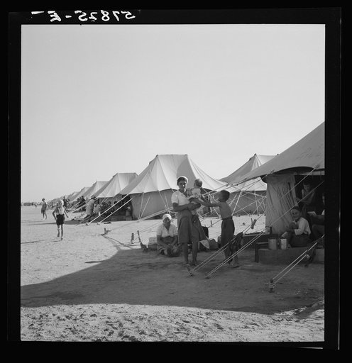 El Shatt, the United Nations Relief and Rehabilitation Administration's refugee camp for Yugoslavs