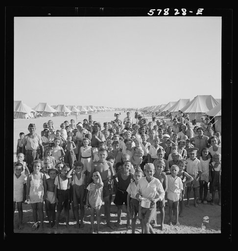 El Shatt, the United Nations Relief and Rehabilitation Administration's refugee camp for Yugoslavs
