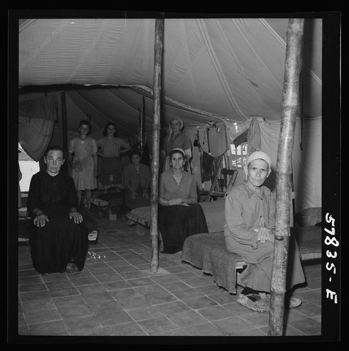 El Shatt, the United Nations Relief and Rehabilitation Administration's refugee camp for Yugoslavs