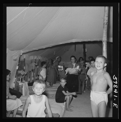 El Shatt, the United Nations Relief and Rehabilitation Administration's refugee camp for Yugoslavs