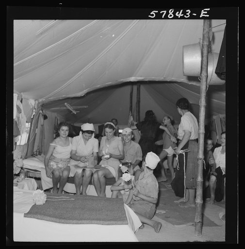 El Shatt, the United Nations Relief and Rehabilitation Administration's refugee camp for Yugoslavs