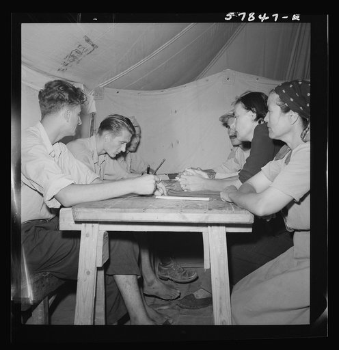 El Shatt, the United Nations Relief and Rehabilitation Administration's refugee camp for Yugoslavs