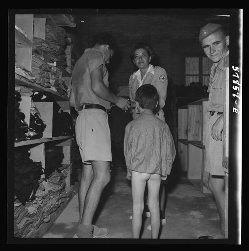 El Shatt, the United Nations Relief and Rehabilitation Administration's refugee camp for Yugoslavs