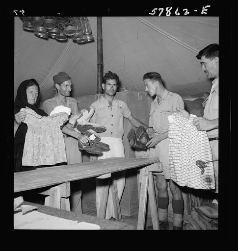 El Shatt, the United Nations Relief and Rehabilitation Administration's refugee camp for Yugoslavs