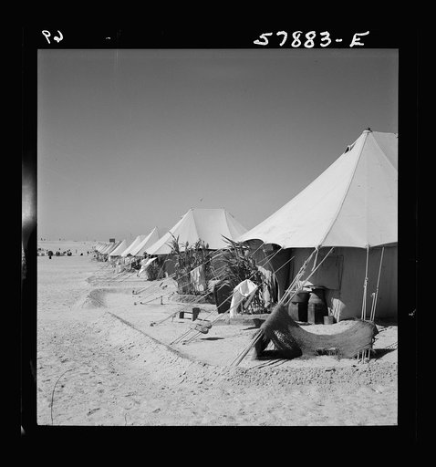 El Shatt, the United Nations Relief and Rehabilitation Administration's refugee camp for Yugoslavs