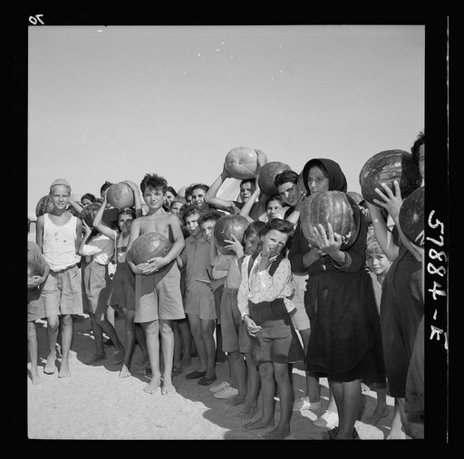 El Shatt, the United Nations Relief and Rehabilitation Administration's refugee camp for Yugoslavs