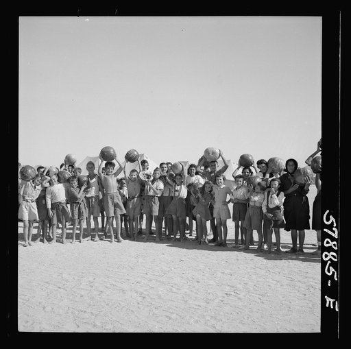 El Shatt, the United Nations Relief and Rehabilitation Administration's refugee camp for Yugoslavs