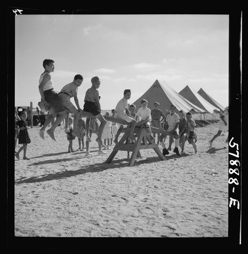 El Shatt, the United Nations Relief and Rehabilitation Administration's refugee camp for Yugoslavs