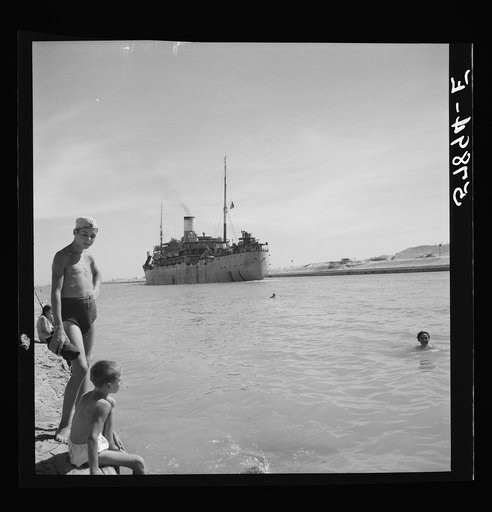 El Shatt, the United Nations Relief and Rehabilitation Administration's refugee camp for Yugoslavs