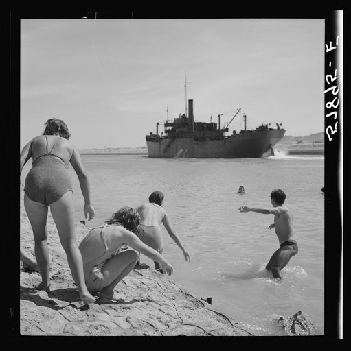 El Shatt, the United Nations Relief and Rehabilitation Administration's refugee camp for Yugoslavs