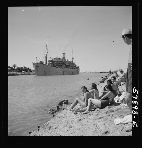 El Shatt, the United Nations Relief and Rehabilitation Administration's refugee camp for Yugoslavs
