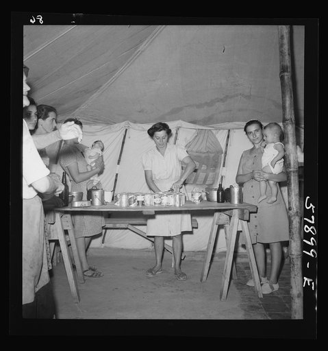 El Shatt, the United Nations Relief and Rehabilitation Administration's refugee camp for Yugoslavs