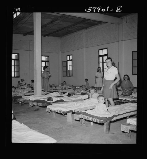 El Shatt, the United Nations Relief and Rehabilitation Administration's refugee camp for Yugoslavs