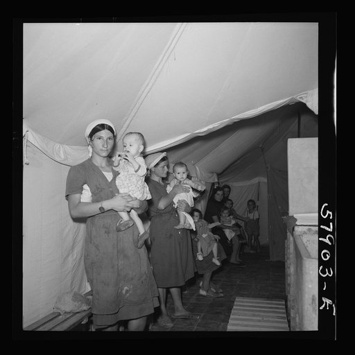 El Shatt, the United Nations Relief and Rehabilitation Administration's refugee camp for Yugoslavs