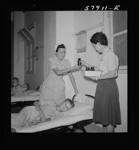El Shatt, the United Nations Relief and Rehabilitation Administration's refugee camp for Yugoslavs