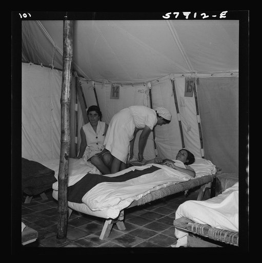 El Shatt, the United Nations Relief and Rehabilitation Administration's refugee camp for Yugoslavs
