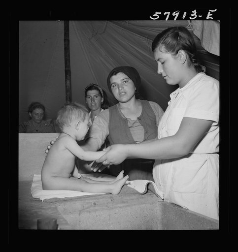 El Shatt, the United Nations Relief and Rehabilitation Administration's refugee camp for Yugoslavs