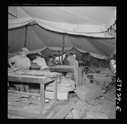 El Shatt, the United Nations Relief and Rehabilitation Administration's refugee camp for Yugoslavs