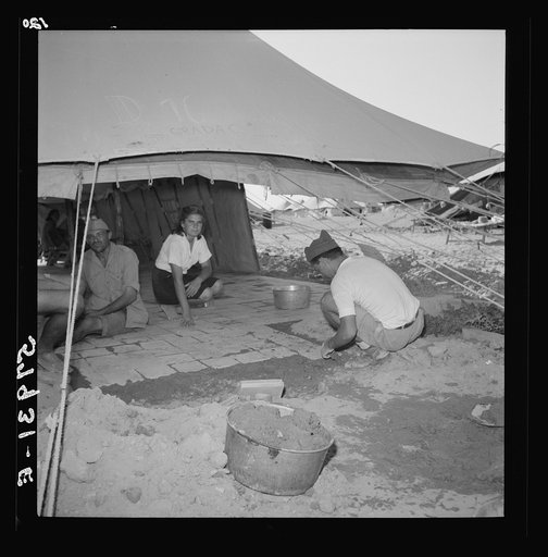 El Shatt, the United Nations Relief and Rehabilitation Administration's refugee camp for Yugoslavs
