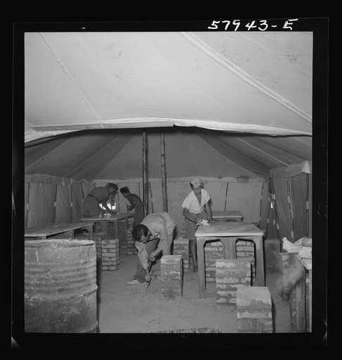 El Shatt, the United Nations Relief and Rehabilitation Administration's refugee camp for Yugoslavs