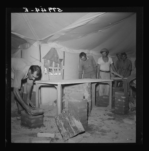 El Shatt, the United Nations Relief and Rehabilitation Administration's refugee camp for Yugoslavs