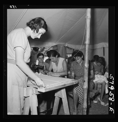 El Shatt, the United Nations Relief and Rehabilitation Administration's refugee camp for Yugoslavs