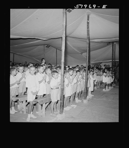 El Shatt, the United Nations Relief and Rehabilitation Administration's refugee camp for Yugoslavs