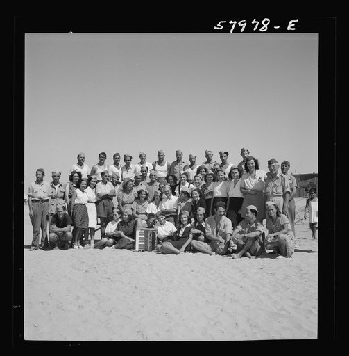 El Shatt, the United Nations Relief and Rehabilitation Administration's refugee camp for Yugoslavs