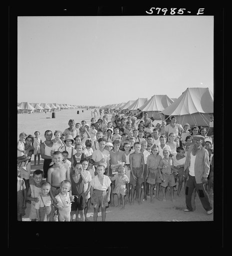 El Shatt, the United Nations Relief and Rehabilitation Administration's refugee camp for Yugoslavs