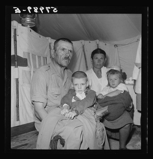 Refugees at El Shatt, the United Nations Relief and Rehabilitation Administration's refugee camp for Yugoslavs