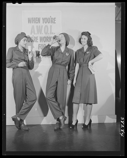 Safe clothes for women war workers