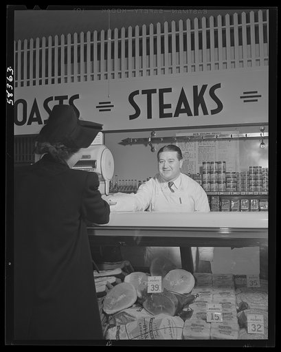 Demonstration of meat rationing plan