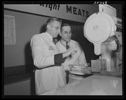 Demonstration of meat rationing plan