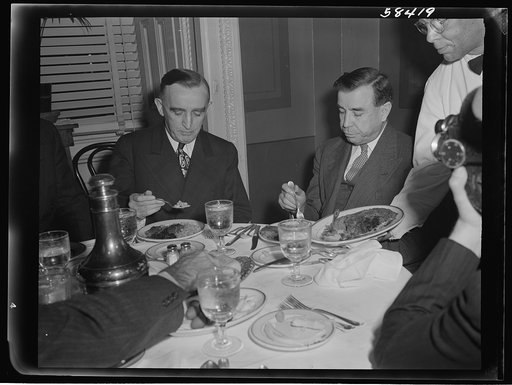 Luncheon of dehydrated foods served at the United States Senate restaurant