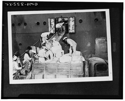 The folks at home will be surprised this Christmas when they receive presents from their soldiers in India. A shipment of gifts being loaded on a transport
