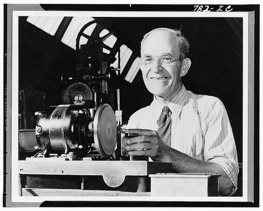 Dearborn, Michigan. Karl Axel Westerberg at work in the Johansson Gage Division of the Ford Motor Company where he is foreman of the rough stock department at the Gage plant