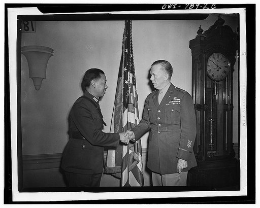 Washington, D.C. General Hsiung of the Chinese army visiting General George Marshall