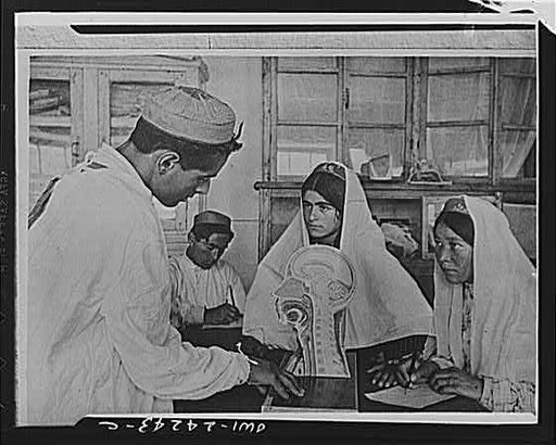 Khorog, Soviet Pamir region, USSR. Training course for nurses