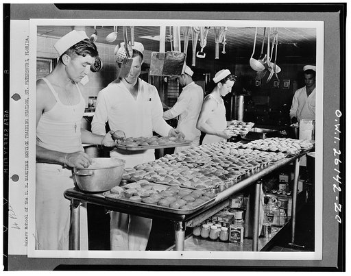 Saint Petersburg, Florida. Bakery school of the United States Maritime Service training station