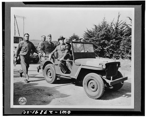 Casablanca, Morocco. President Roosevelt reviewing American forces