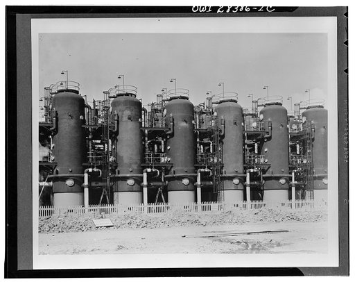 Conversion. Converters at one of the four butadiene units where the processing of grain alcohol to butadiene is started