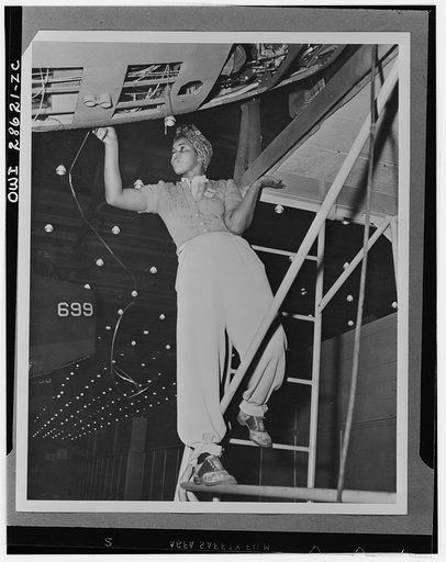 The six plane factories of the Douglas Aircraft Company have been termed an industrial melting pot, since men and women of fifty-eight national origins work side by side in pushing Americas's plane output. S. O. Porter, Douglas director of personnel, recently declared that Negros are doing an outsta