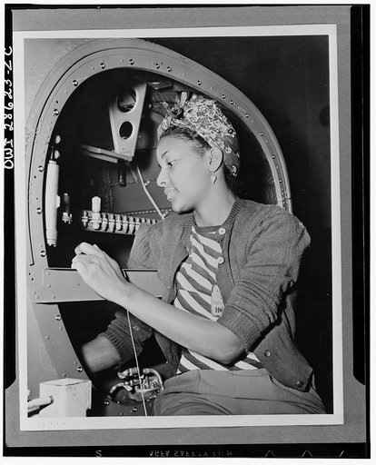 The six plane factories of the Douglas Aircraft Company have been termed an industrial melting pot, since men and women of fifty-eight national origins work side by side in pushing Americas's plane output. S. O. Porter, Douglas director of personnel, recently declared that Negros are doing an outsta