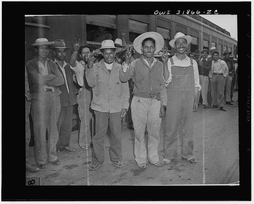 Mexican workers recruited and brought to the Arkansas valley, Colorado, Nebraska and Minnesota by the FSA (Farm Security Administration), to harvest and process sugar beets under contract with the Inter-mountain Agricultural Improvement Association