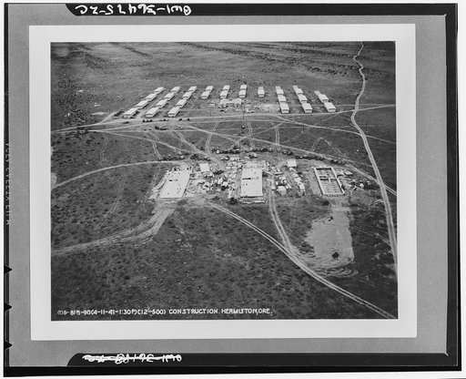 Hermiston, Oregon. Office and contractors camp at the Umatilla ordnance depot
