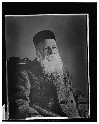 Jean Henri Dunant (1828-1910) Swiss author and philanthropist, founder of the Red Cross society (an early photograph)