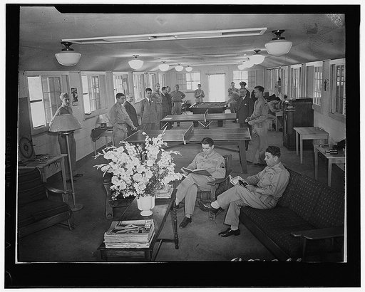 Camp Springs, Maryland. Day-rooms which were furnished by the Optimists Club